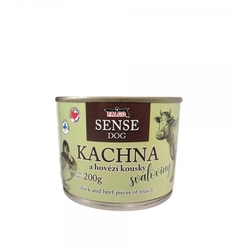 FALCO SENSE DOG kachna a hovězí kousky svaloviny 200g